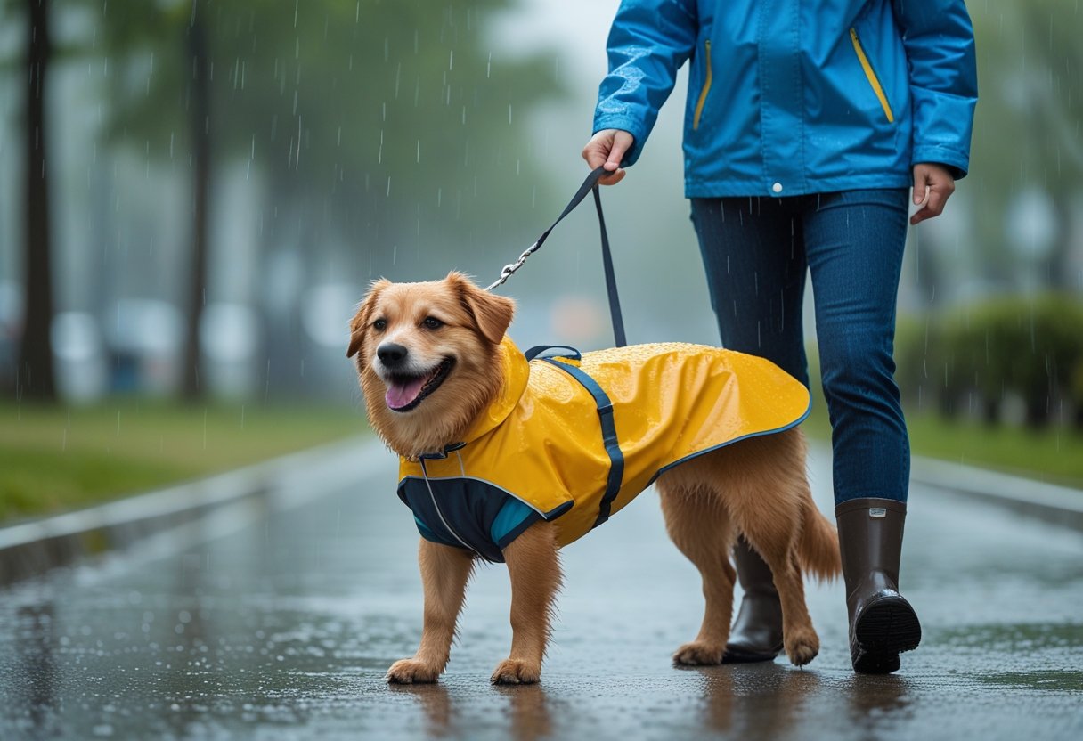 Sådan holder du din hund tør og glad med det rette regndækken til hunde