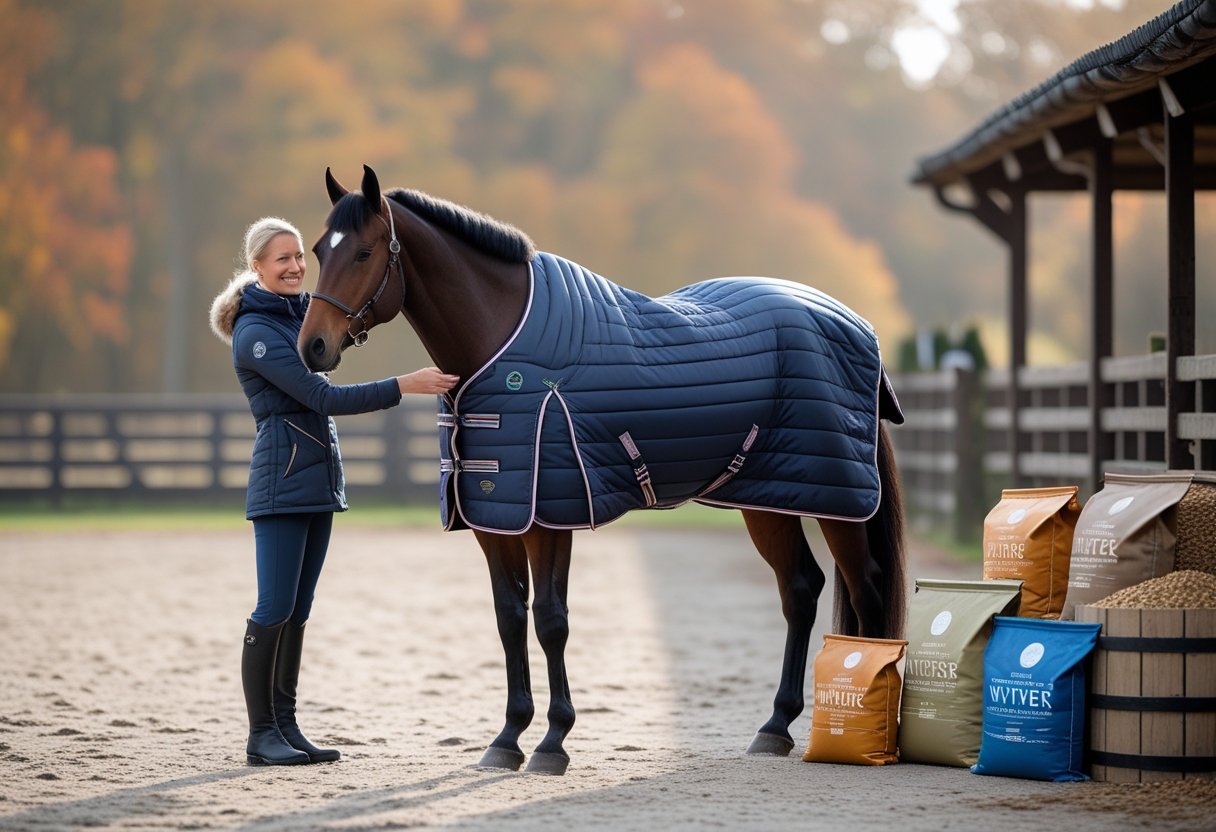 Saadan vaelger du det bedste overgangsdaekken til heste og foder til vinteren